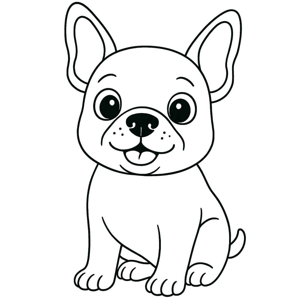 dibujos-de-bulldog-frances-para-colorear